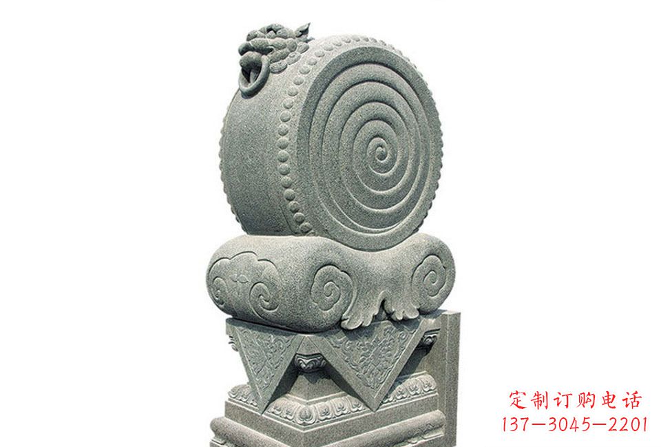 安阳大理石门墩招财抱鼓石雕塑