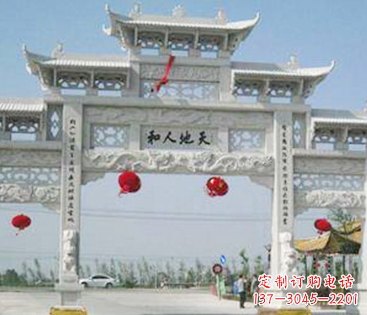 安阳牌坊石雕精美雕塑,永久传承