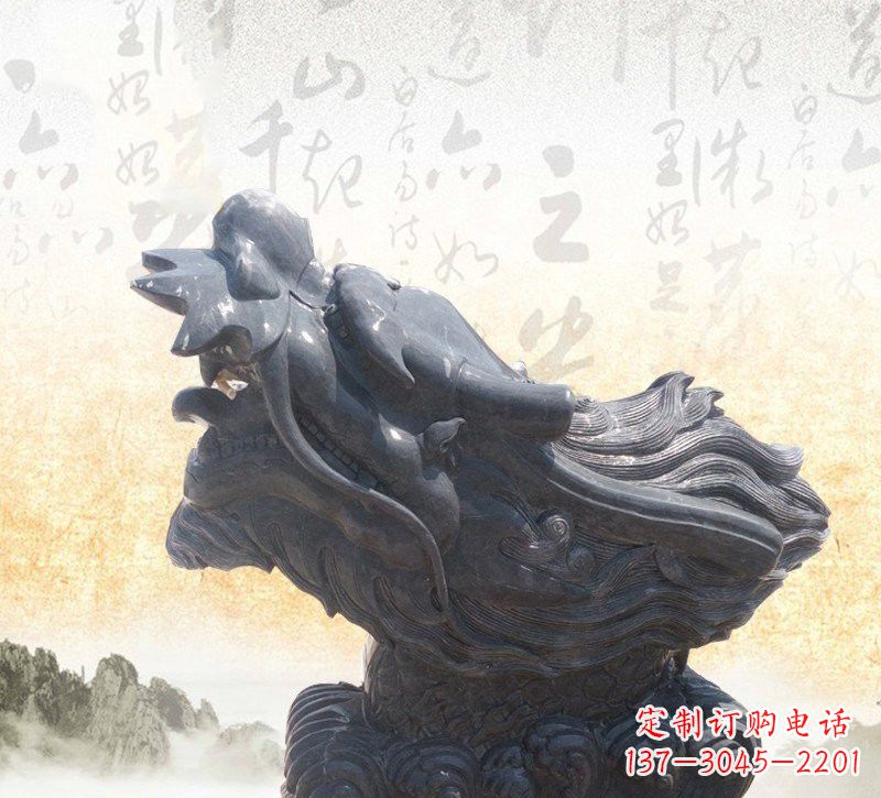 安阳新潮大理石龙头雕塑
