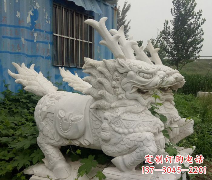 安阳大理石瑞兽麒麟石雕