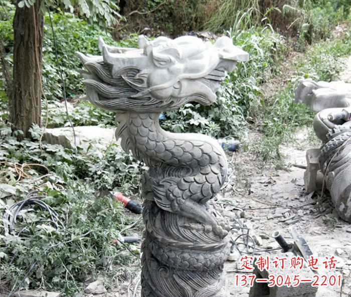 安阳大理石生肖龙石雕