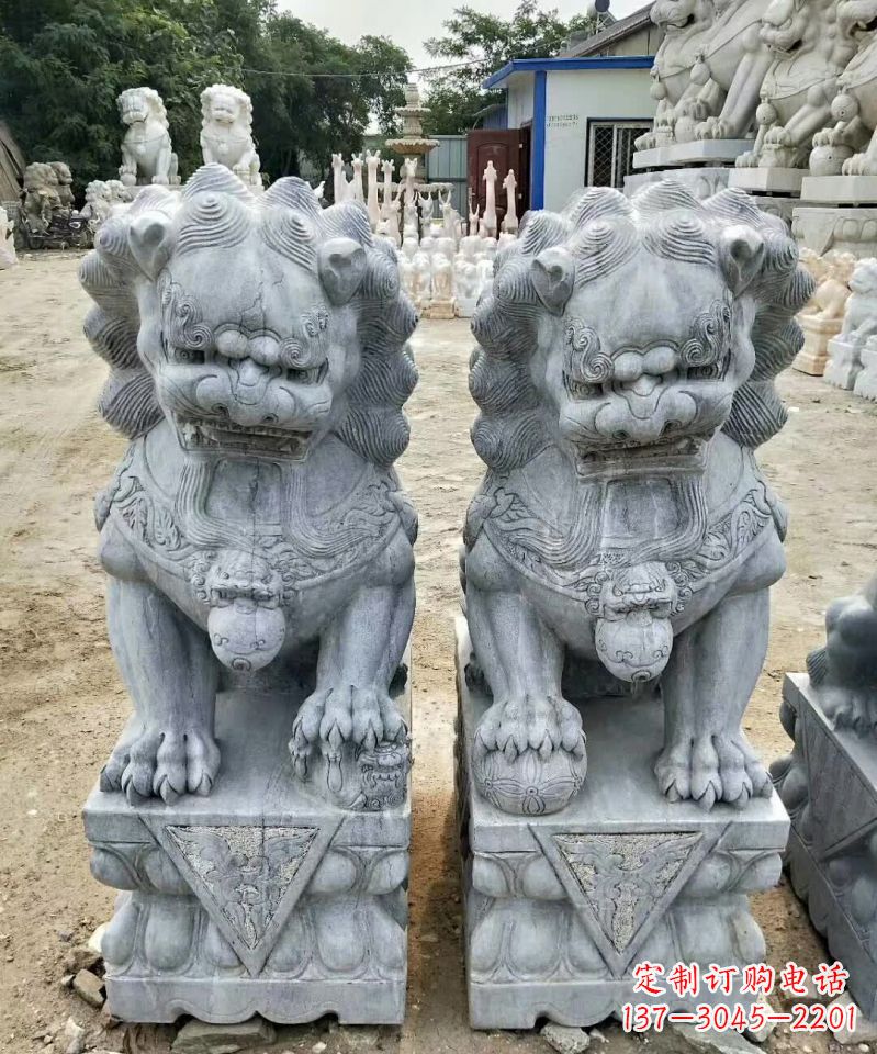 安阳大理石狮子石雕塑