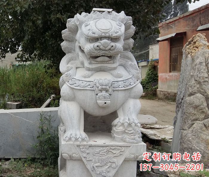 安阳大理石狮子庭院景观石雕