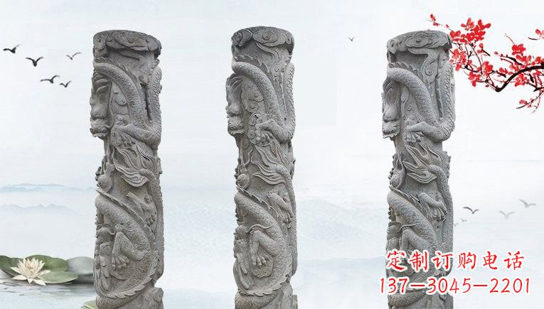 安阳大理石石雕龙柱