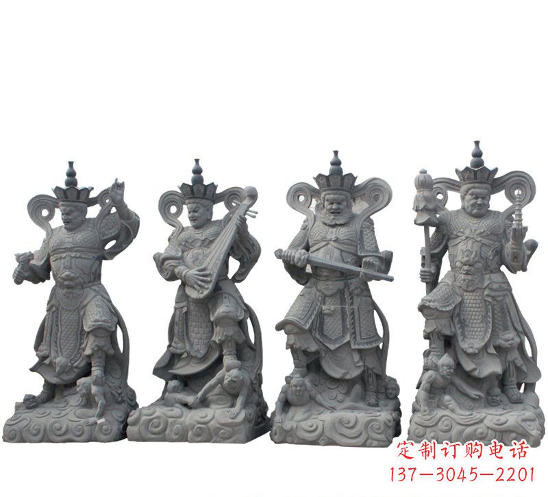 安阳大理石四大天王雕塑