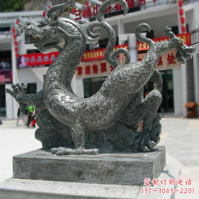 安阳大理石四大神龙之青龙雕塑