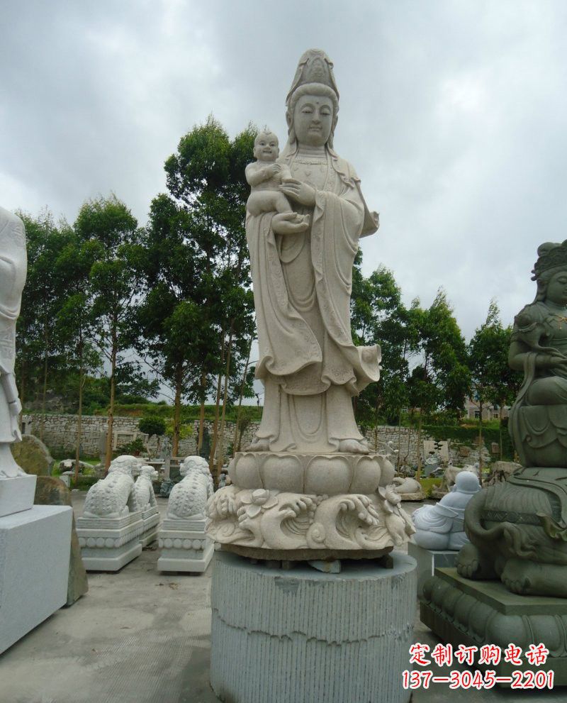 安阳大理石送子观音雕塑
