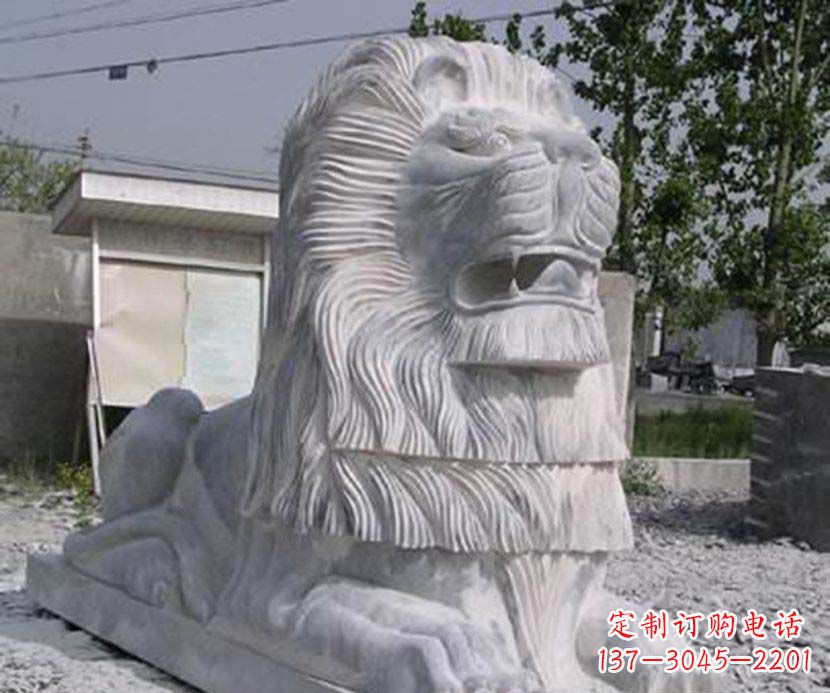 安阳大理石西洋狮子石雕 (2)