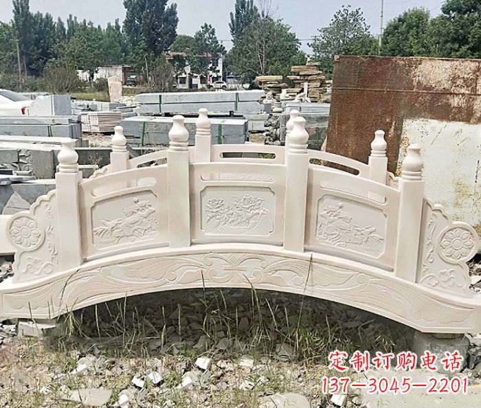 安阳大理石小型石雕拱桥 (2)