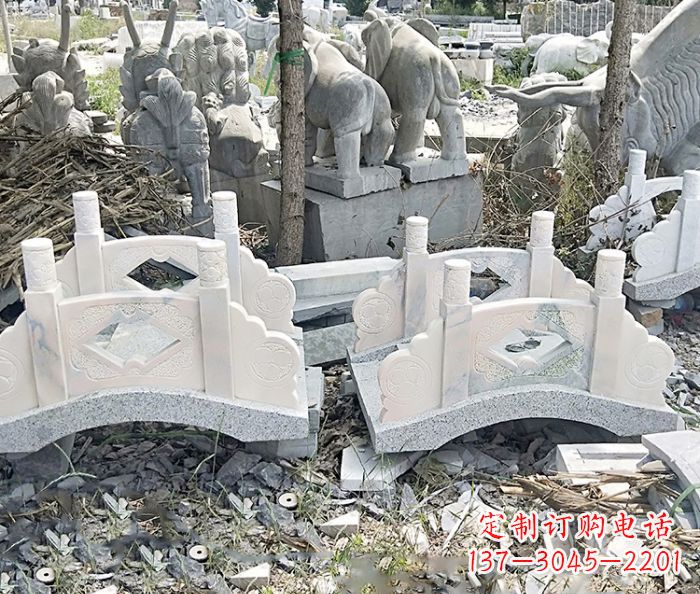 安阳大理石小型石雕拱桥 (3)