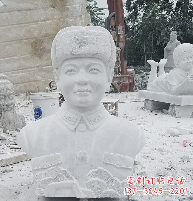 安阳大理石校园雷锋头像