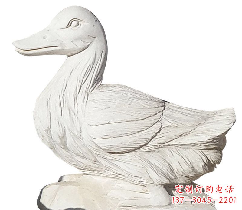 安阳大理石鸭子公园动物石雕