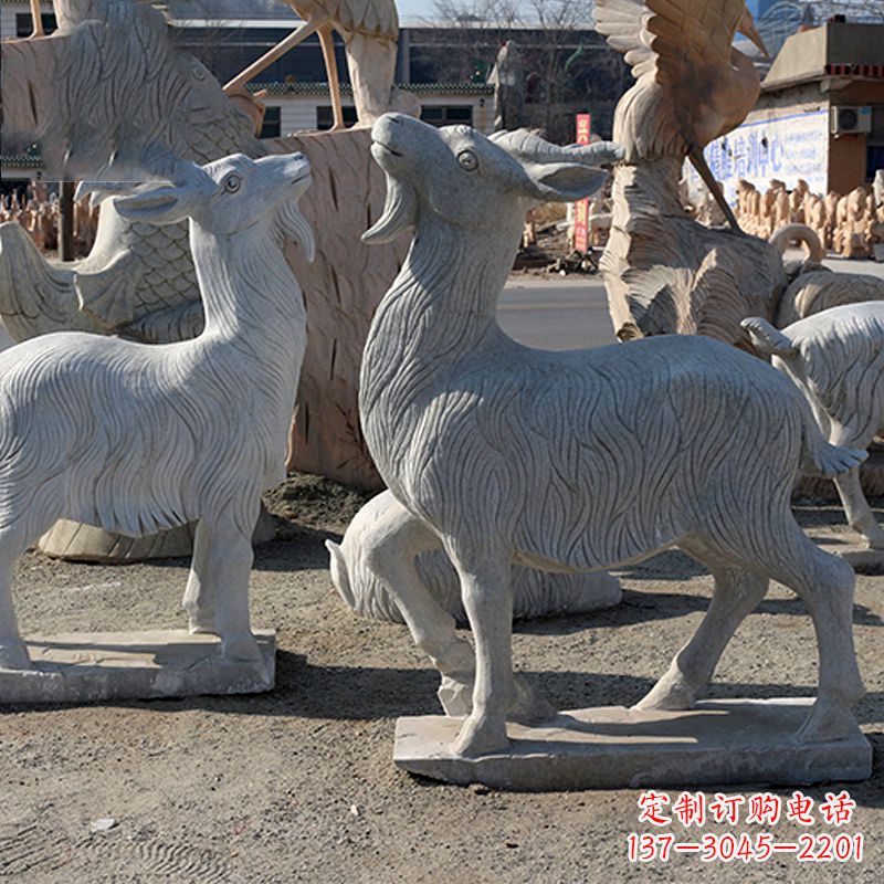 安阳大理石羊雕塑