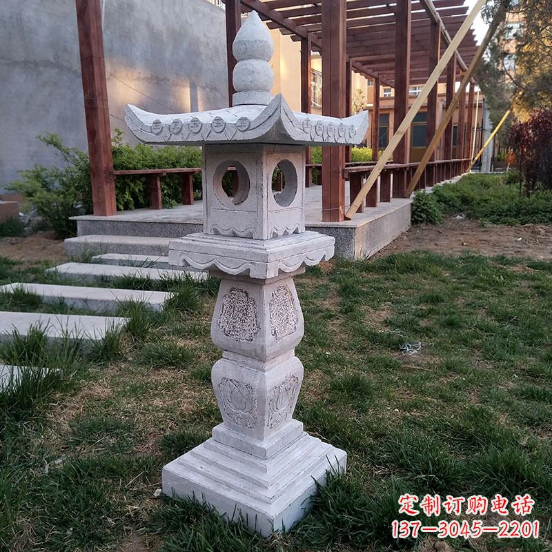 安阳大理石园林石雕灯笼