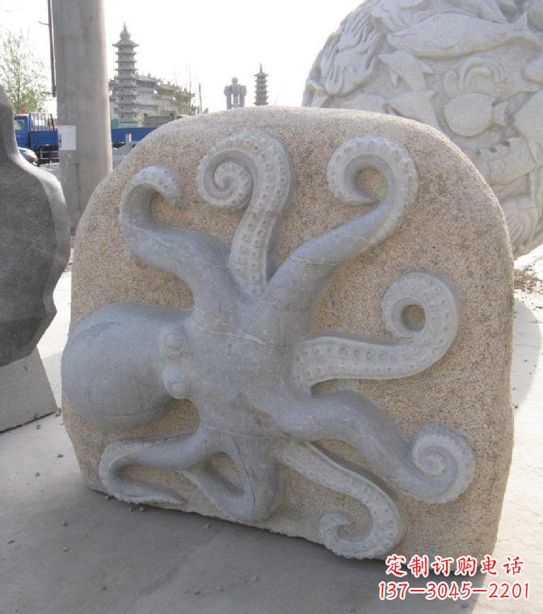 安阳大理石章鱼浮雕
