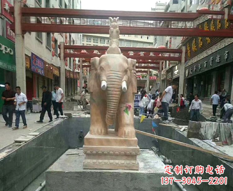 安阳大象石材雕塑