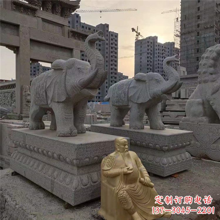 安阳大象石雕吸水