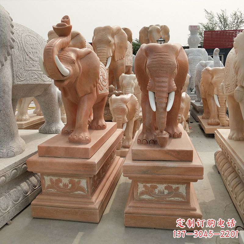 安阳大象水缸石雕塑