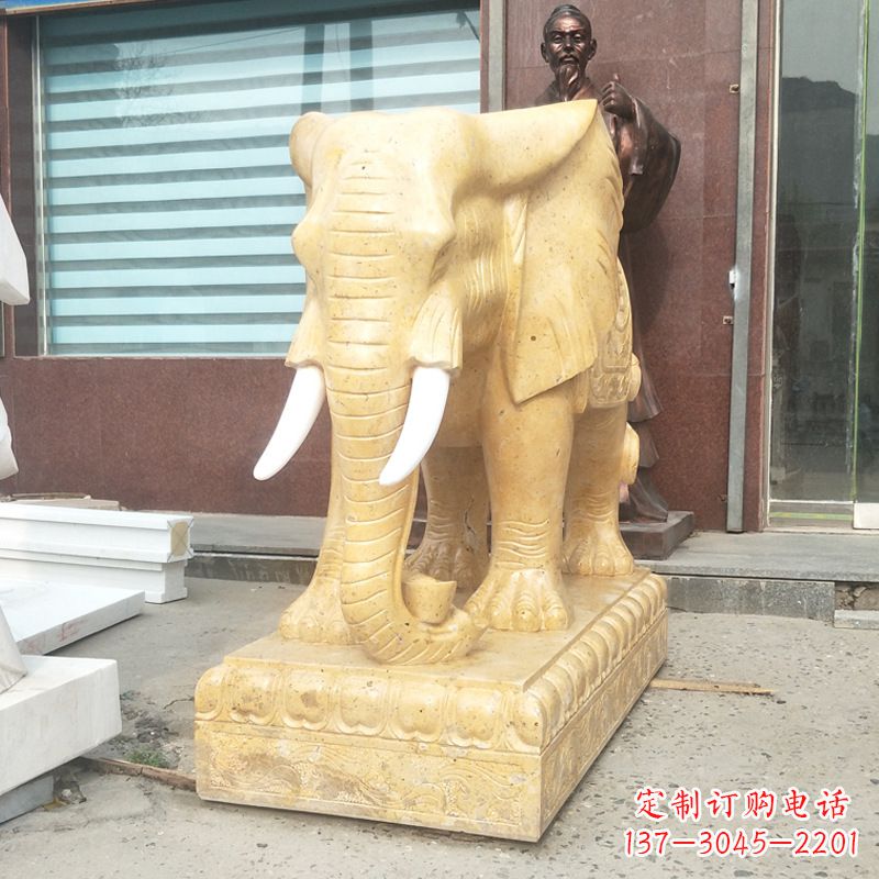 安阳大象头石雕
