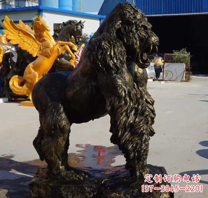 安阳大猩猩铜雕 