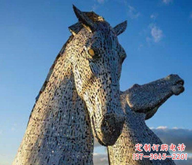 安阳大型不锈钢抽象马雕塑