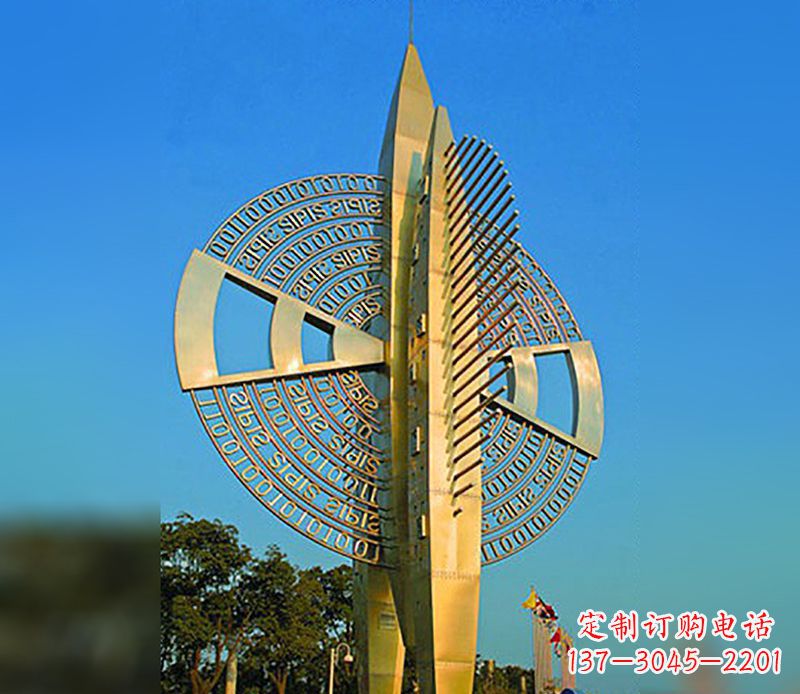 安阳大型不锈钢风车雕塑