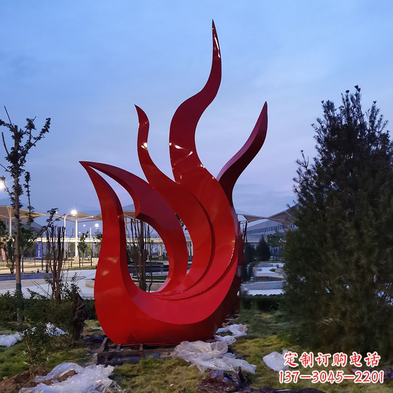 安阳大型不锈钢几何凤凰,广场公园城市标志性动物雕塑