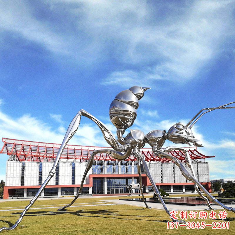 安阳大型不锈钢蚂蚁雕塑