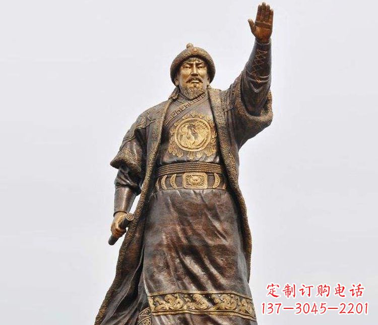 安阳大型成吉思汗铜雕
