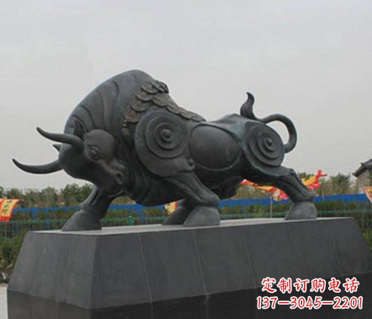 安阳大型动物雕塑铜雕牛摆件