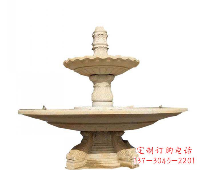 安阳大型多层喷泉石雕 (2)