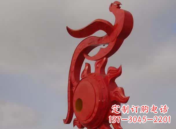 安阳大型古代凤凰不锈钢雕塑