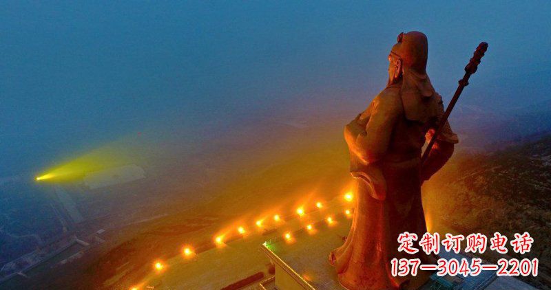 安阳大型关公园林景观玻璃钢雕塑