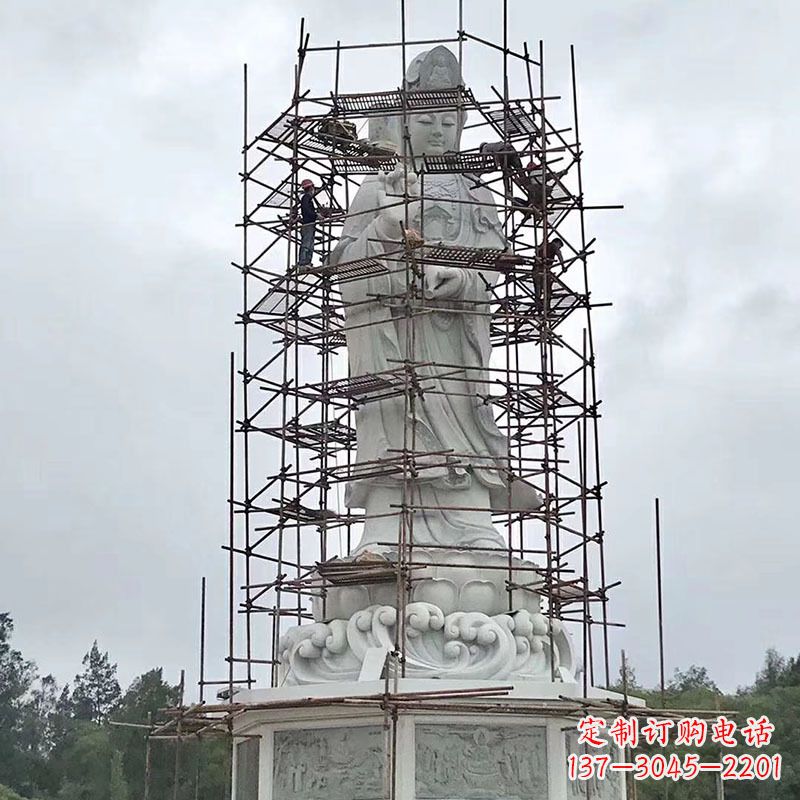 安阳大型汉白玉观音菩萨石雕