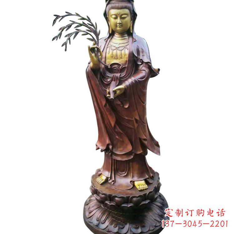 安阳大型铜雕观音雕塑