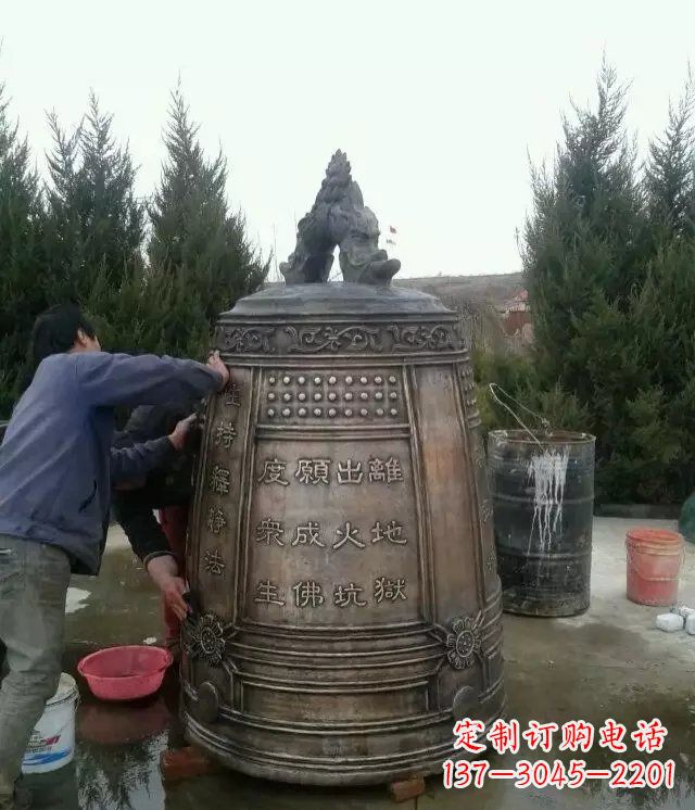 安阳大型铜钟寺庙铜雕