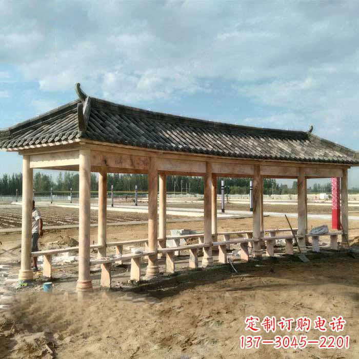 安阳带瓦石雕长廊