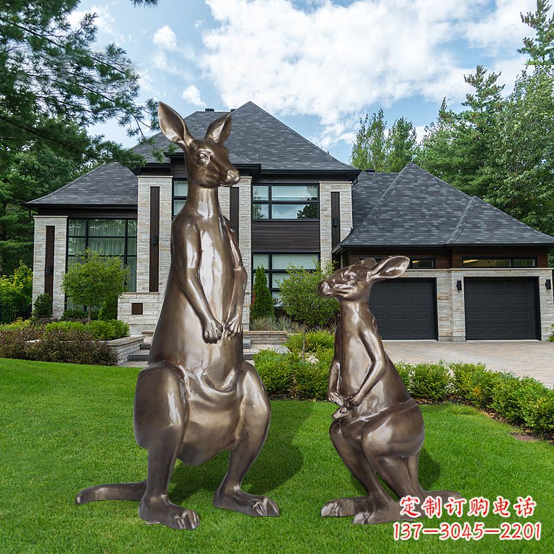 安阳袋鼠玻璃钢雕塑