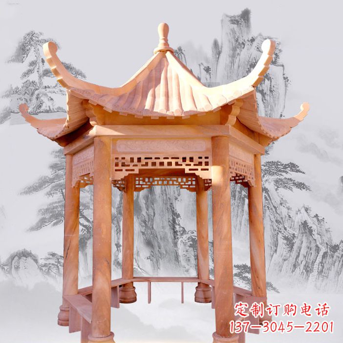 安阳单层大理石凉亭