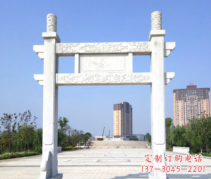 安阳单门景区石牌楼