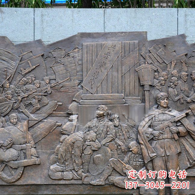 安阳党建红军革命人物浮雕