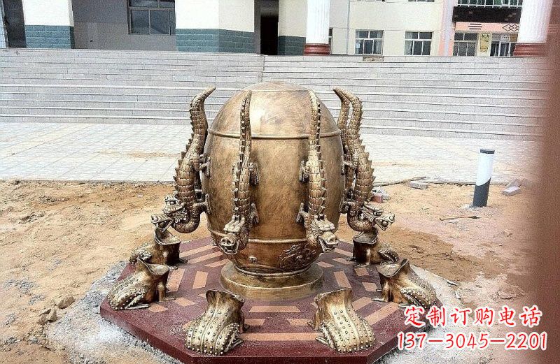安阳地动仪铜雕
