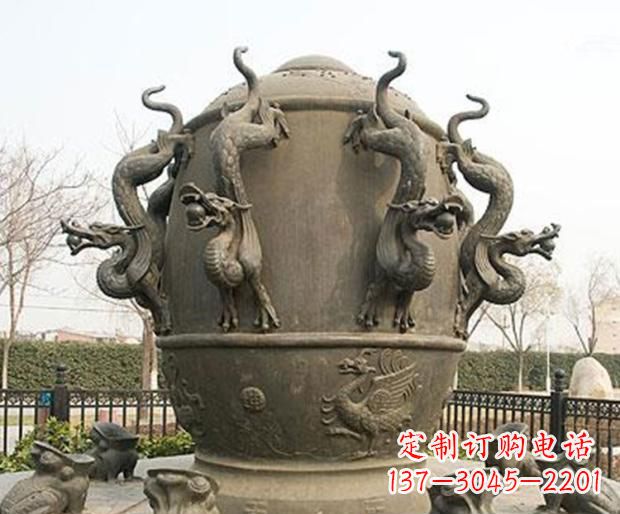 安阳地动仪景观铜雕