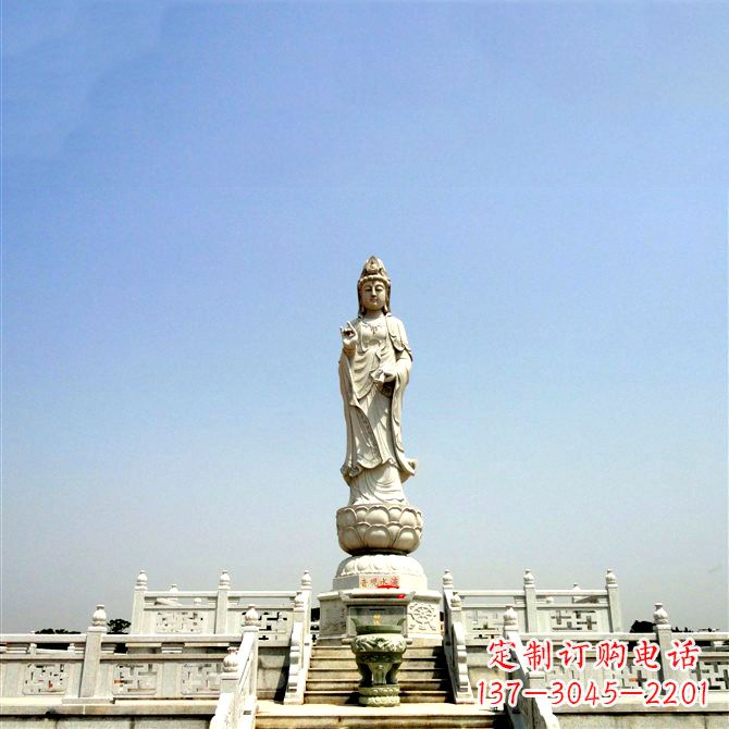 安阳滴水观音大型石雕-景区宗教佛像景观雕塑