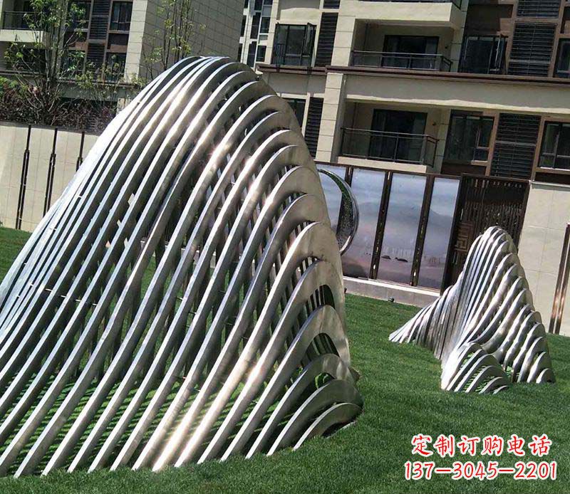 安阳电镀不锈钢艺术假山雕塑
