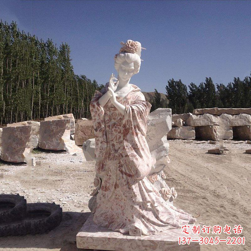 安阳貂蝉石雕塑像-