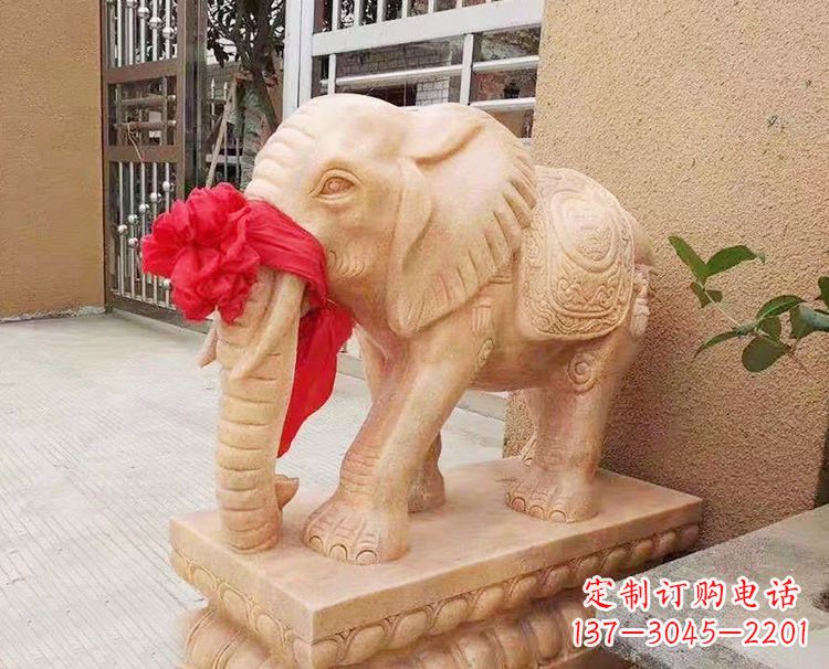安阳雕刻大象石雕