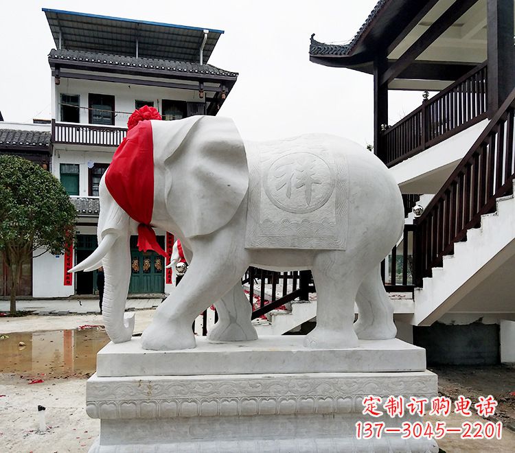 安阳雕石雕大象