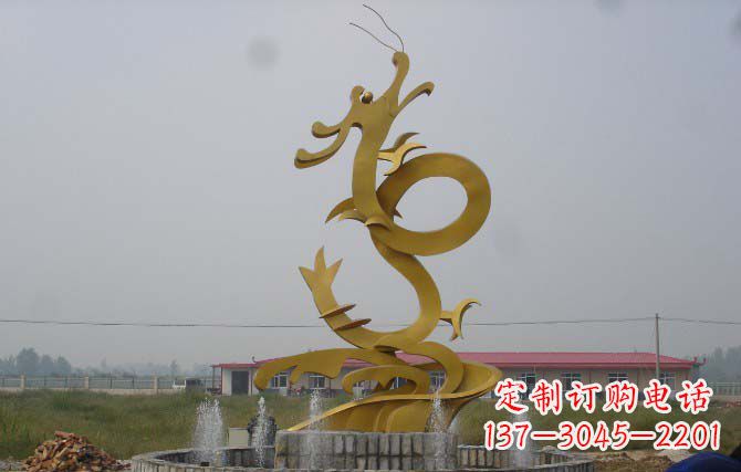 安阳雕塑飞龙 不锈钢雕塑龙