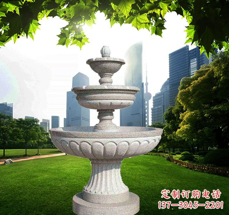 安阳跌水盆石雕喷泉